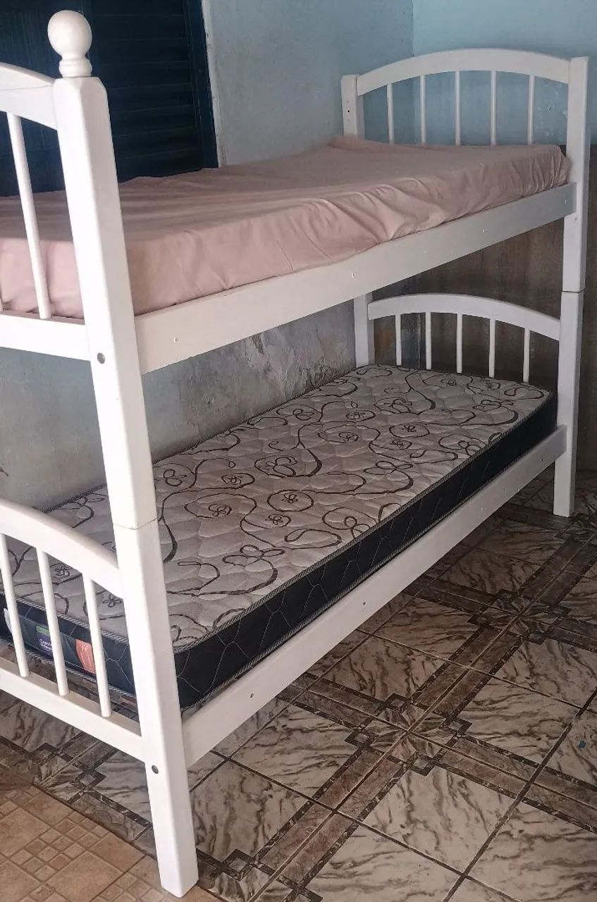 Beliche com 2 colchões em bom estado - Foto 4