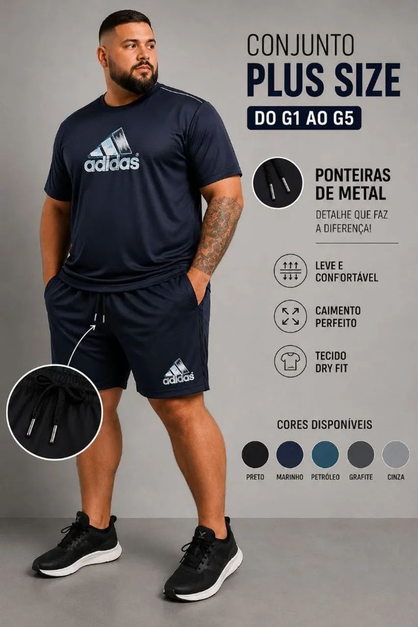 conjuntos dry fit plus sizes
