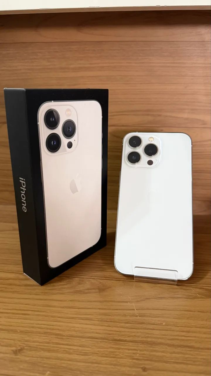 iPhone 13 Pro 256GB Silver 100% Caixa NF - Celulares e Smartphones