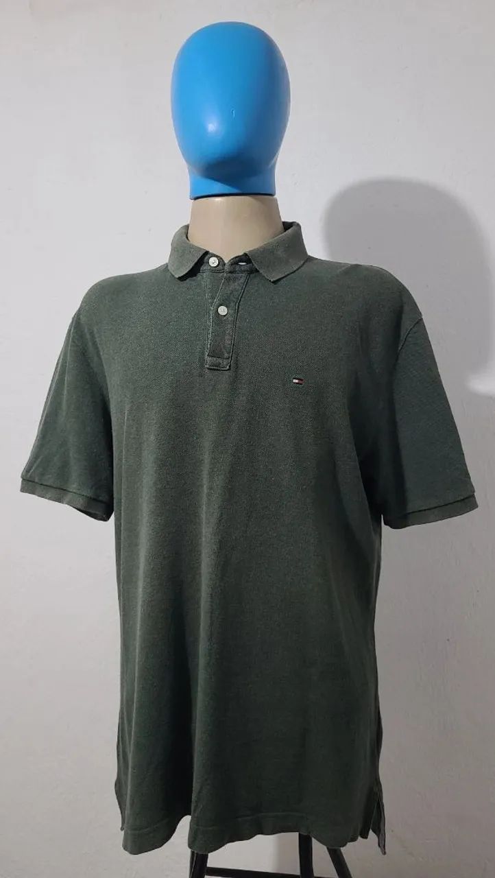 Blusa Polo da Tommy Hilfiger Verde tamanho XL, bonita, confortável, tecido macio.  - Foto 3