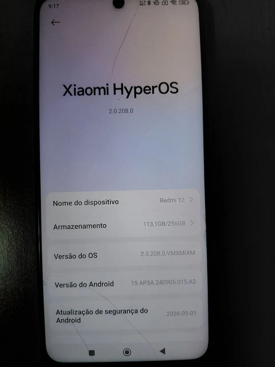 Vendo celular xiomi 12 258gb