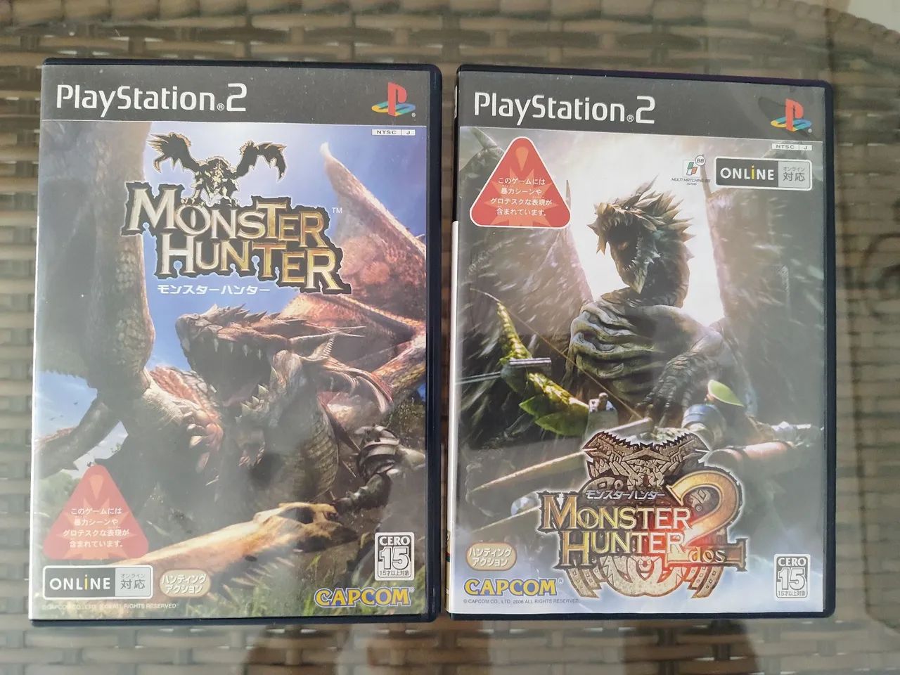 Monster Hunter 1 e 2 Playstation PS2