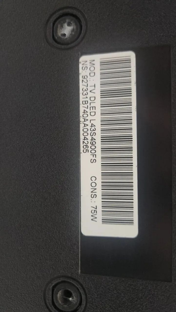 Tv tc 43l funciona mas o Led esta queimado - Foto 2
