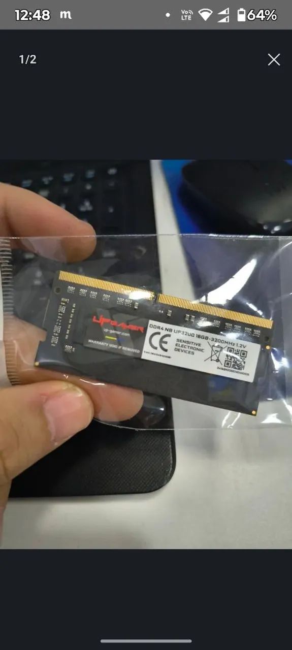 MEMÓRIA RAM DDR4 16GB NOT 