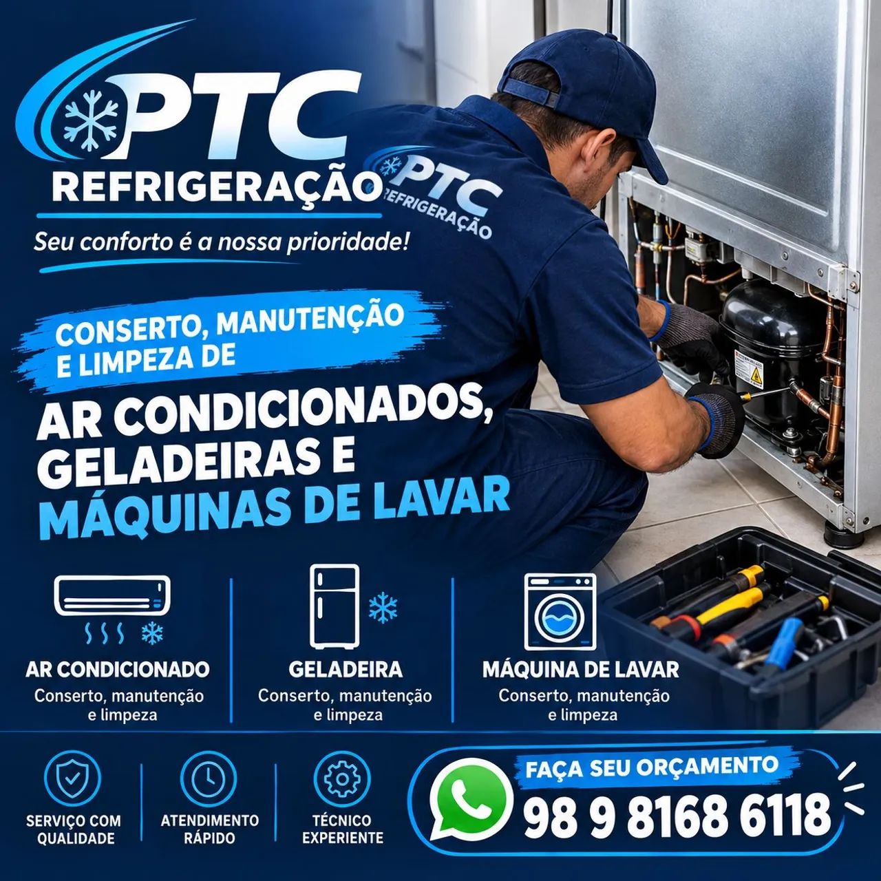 Seu eletrodoméstico apresentou problemas?