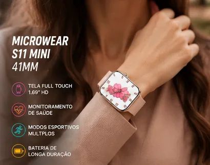 Smartwatch Mini 41mm Relógio Inteligente Full Touch Pronta Entrega - Foto 5