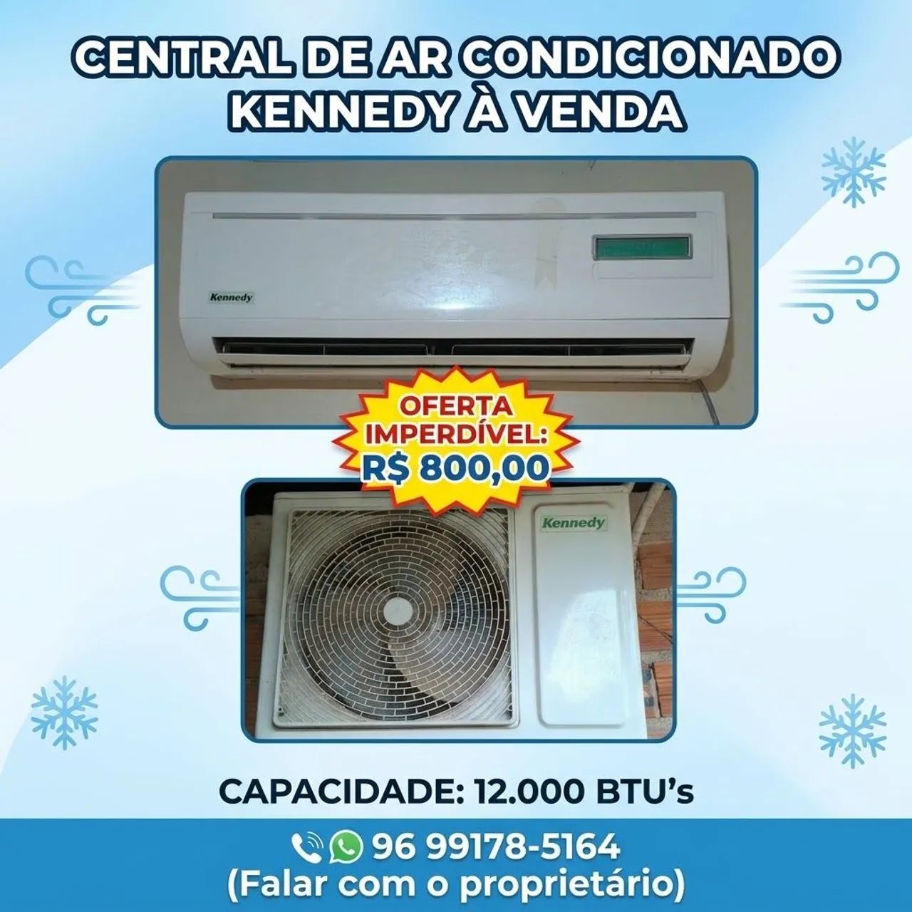 Vende-se Central de ar 12 mil BTU's