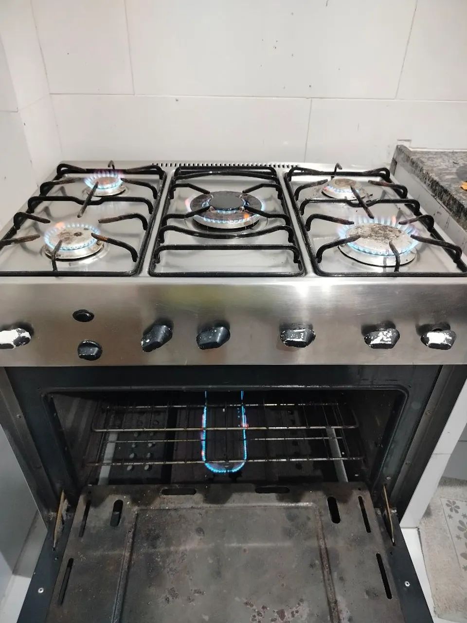 Fogão inox 5 bocas - Foto 4