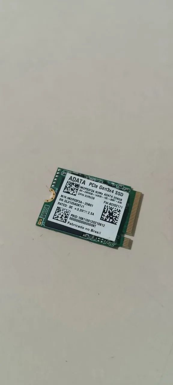 SSD Nvme 256GB Adata405755316720128000