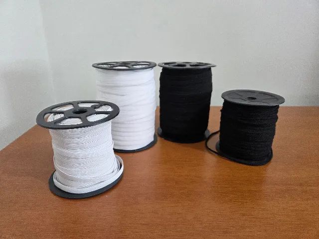 Elásticos para costura - Kit 4 rolos