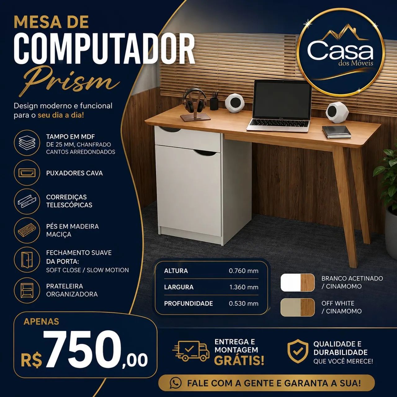 Mesa de computador Prism