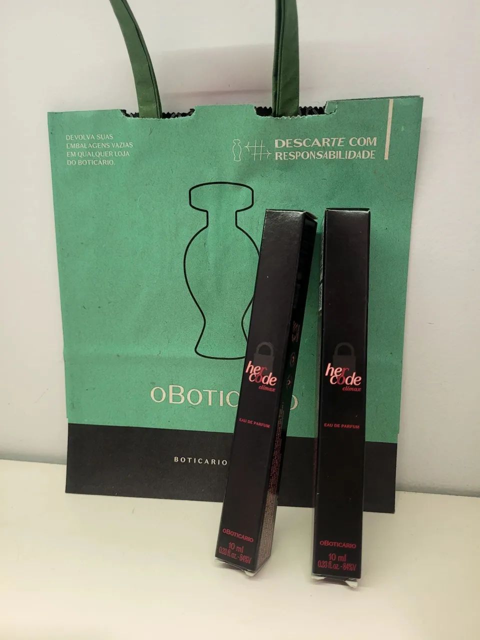 Kit 2 perfumes de bolsa her code Boticário 