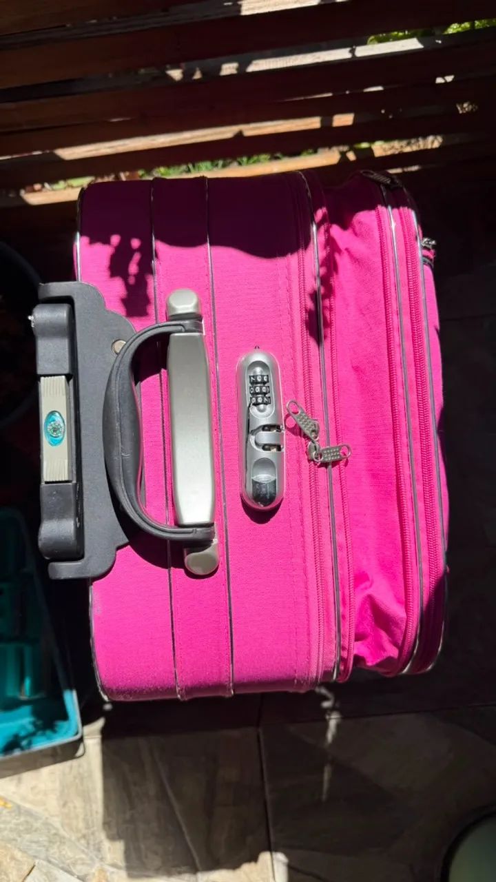 Mala de Viagem Média ORMI Flexível - Rosa - Foto 5