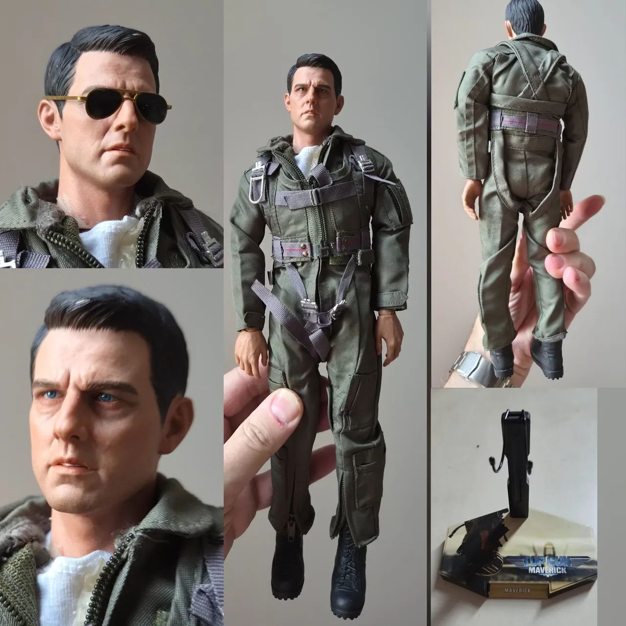 Tom Cruise maverick top gun custom sem caixa tipo hot toys 