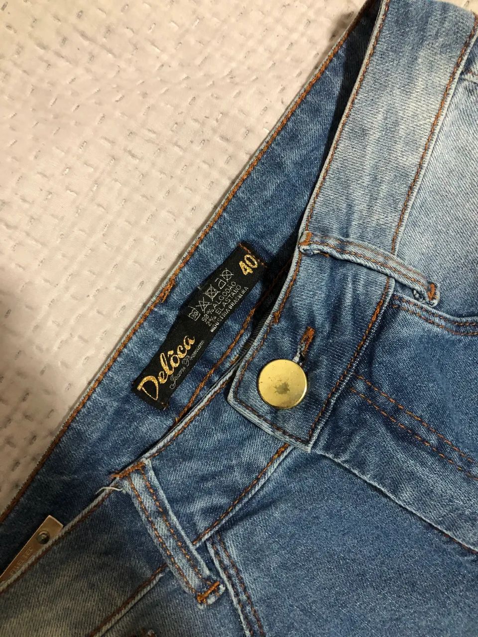 Calça flare lavagem média  - Foto 3