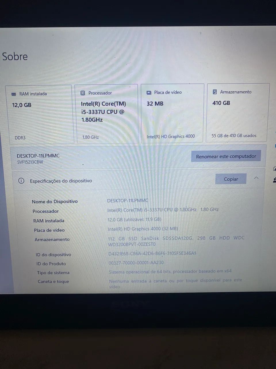 Notebook waio tela grande  - Foto 3