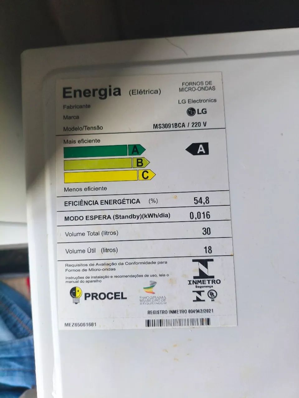 MICRO-ONDAS LG NOVÍSSIMO  - Foto 2