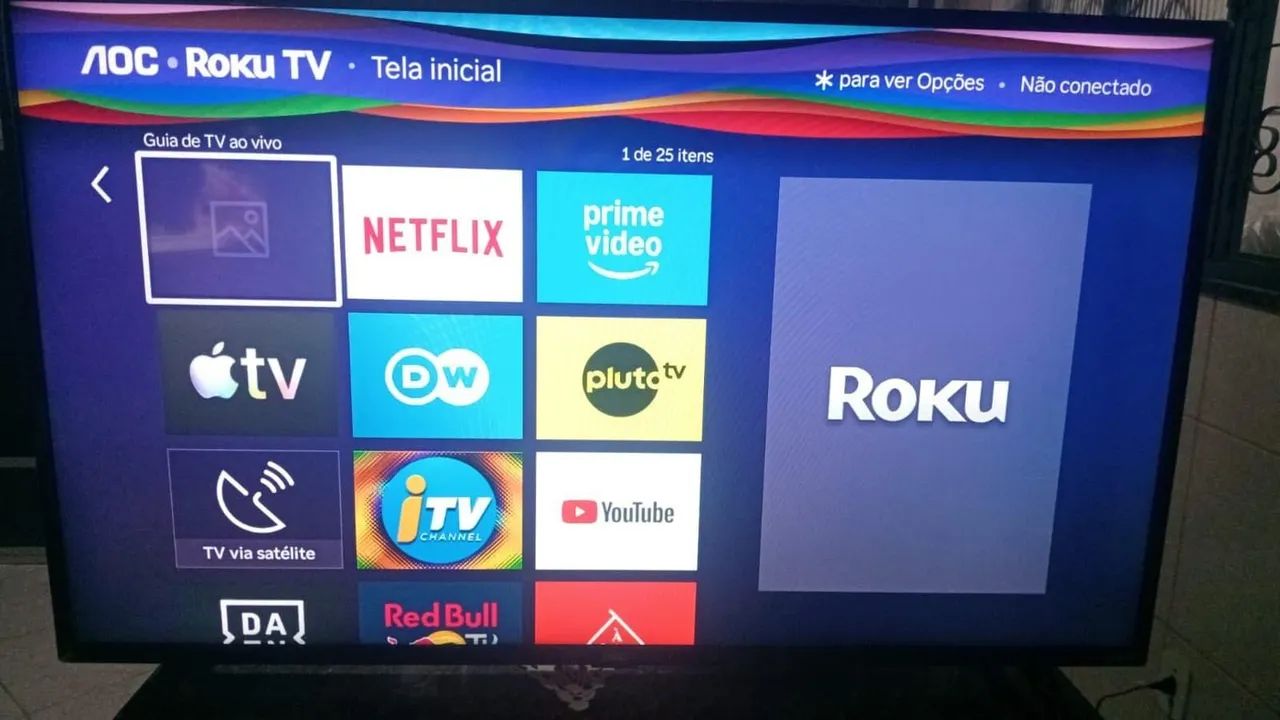 TV smart OAC RoKu 43 polegadas  - Foto 2