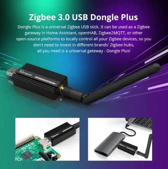 Sonoff ZBDongle-E Zigbee 3.0 USB Dongle Plus Gateway para Home Assistant - Foto 2