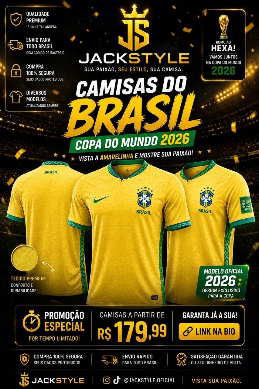 Camisas Brasil e Flamengo  - Foto 4