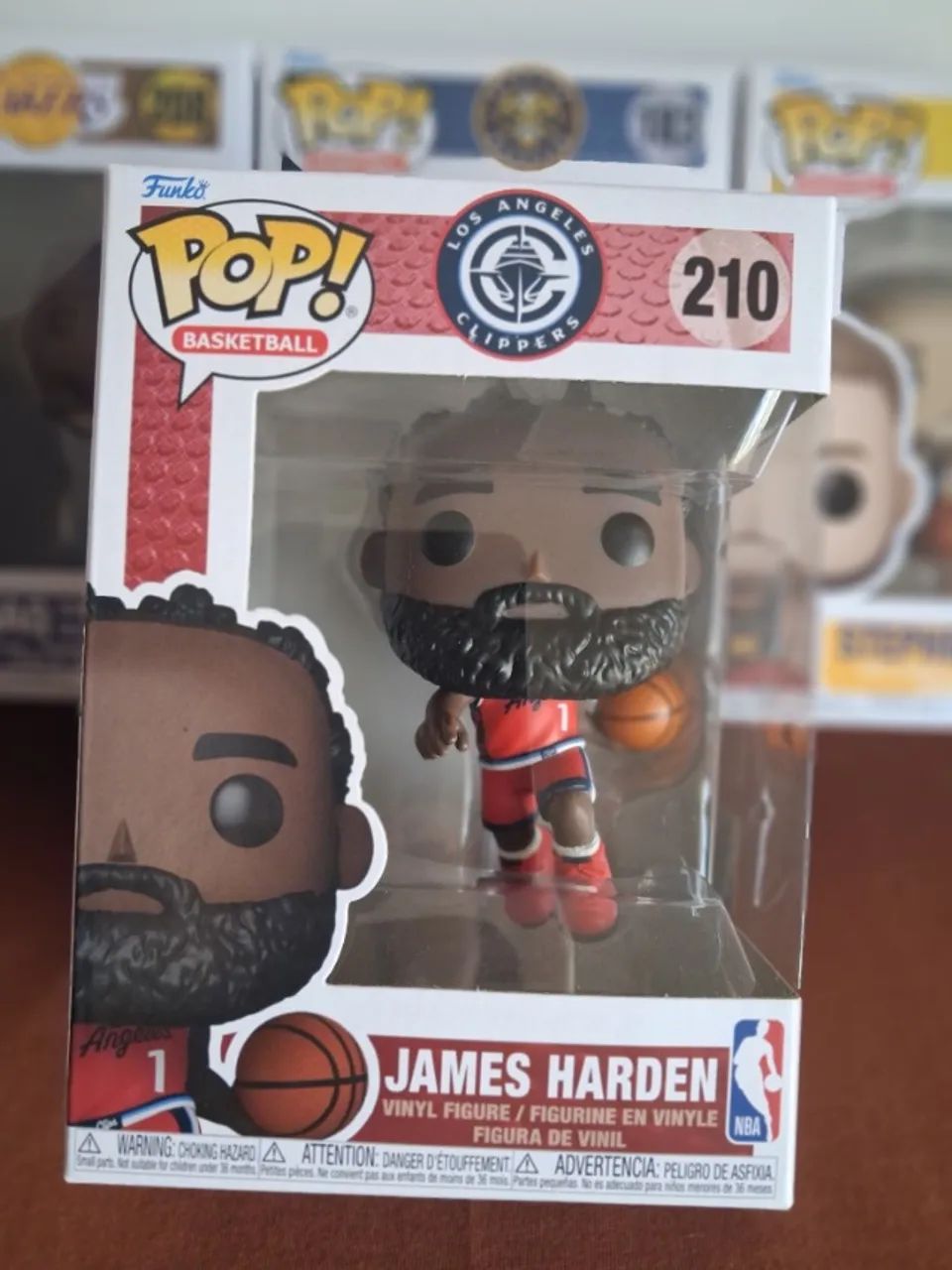 Funko Pop James Harden #210 NBA Original Com Caixa