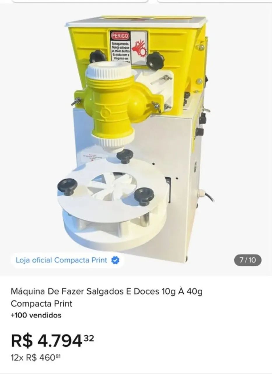 maquina de salgados