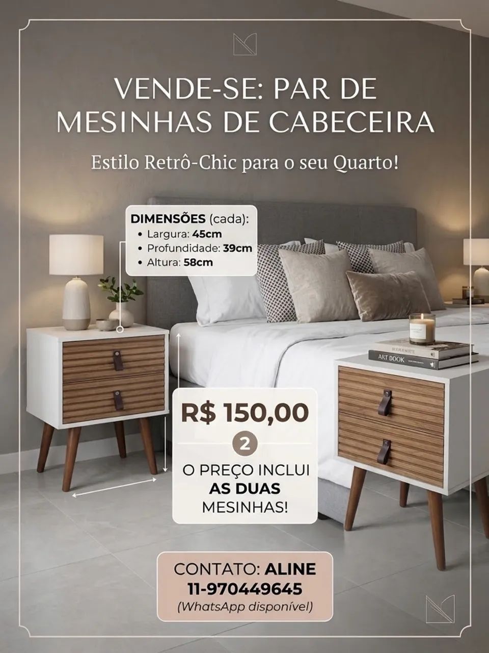 Mesa de cabeceira  - Foto 2