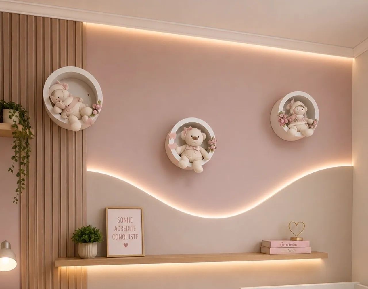 Nichos para quarto de bebê 