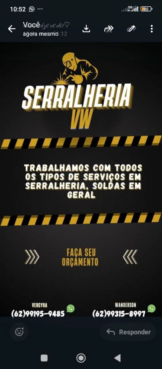Serralheiro faça seu orçamento 