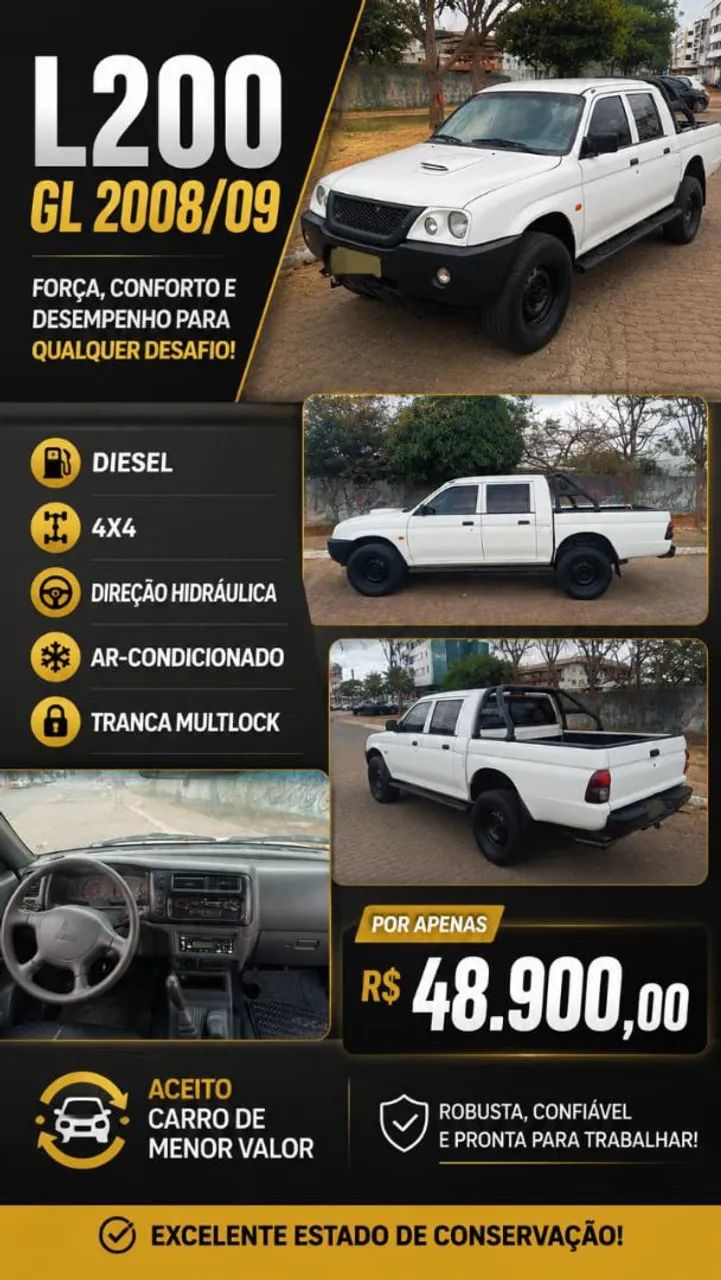 Mitsubishi L200 L200 GL 2.5 4X4 CD DIESEL 2009