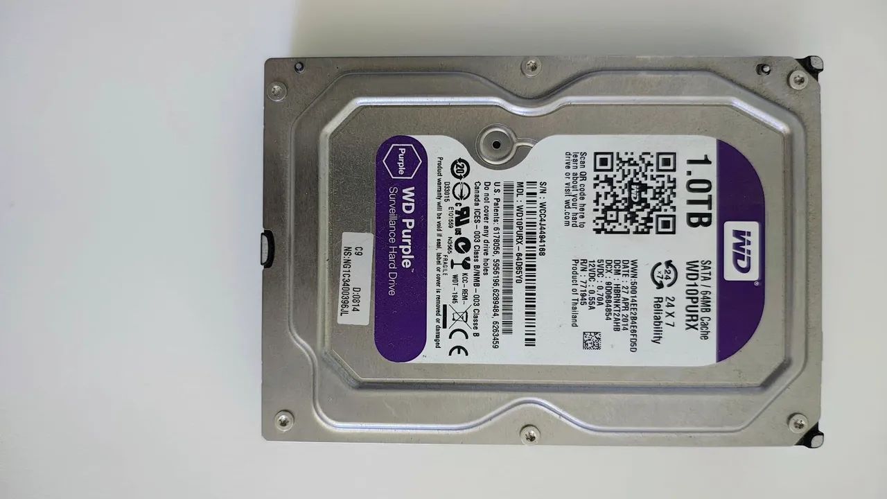 Hd 1 tb WD purple 