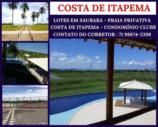 Lotes em Costa de Itapema - 10% de Entrada - Condomínio total Infraestrutura,