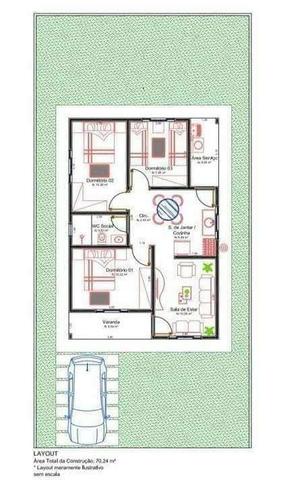 Casas em cuiabá no altos do parque . entrada parcelada 18 x .Use seu fgts na entrada - Foto 2