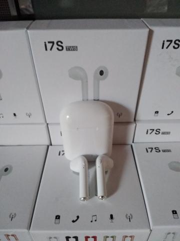 Fones de ouvido via bluetooth i7s Tws