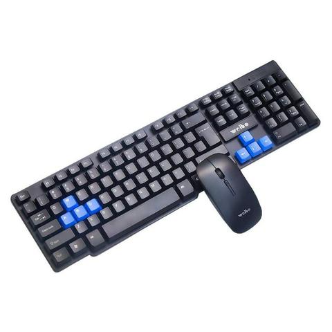Combo Teclado e Mouse Sem Fio Weibo WB-8011 - Foto 2