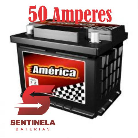 Bateria de Carro America 50 Amperes - 15 Meses de Garantia - Atendimentos 24 Horas