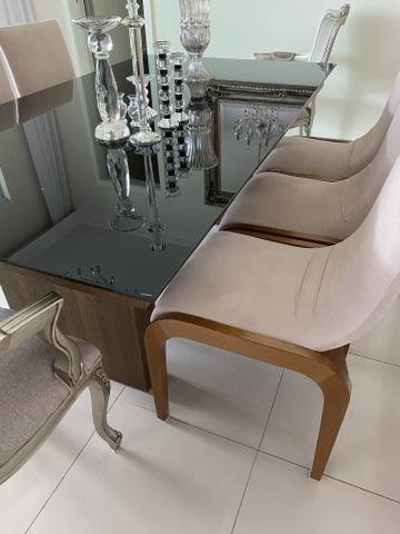 Mesa centro com 6 cadeiras