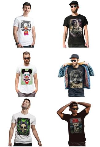 Camisa estampada atacado - Foto 3