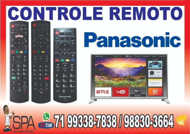 Controle Panasonic Tecla Netflix e Amazon 