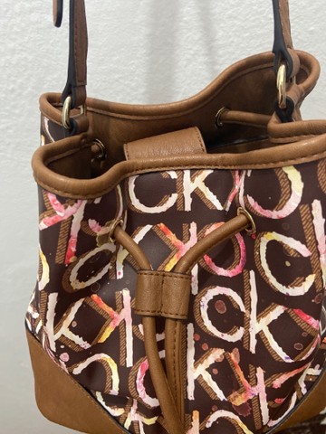 calvin klein drawstring bolsa