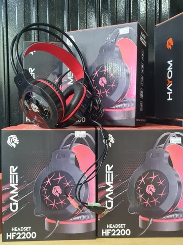 Headset Gamer Led USB + P2- HF2200 Hayom Loja Fisica Curitiba