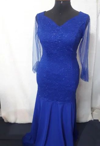 Vestido de festa azul royal - Foto 3