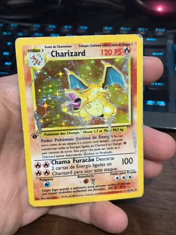 Carta Pokémon Charizard Ex Dourado Ultra Secreta + Brinde