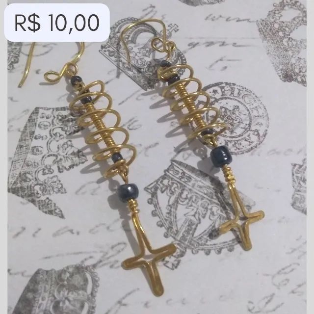 Lote - Brincos e pulseiras (7 itens) - Foto 2