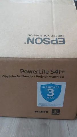 Projetor Epson PowerLite S41+ 3300lm preto 100V/240V