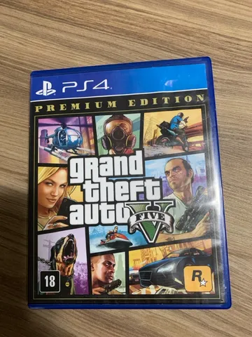 Jogo GTA V Premium Edition (lacrado) - PS4 - Sebo dos Games - 10 anos!