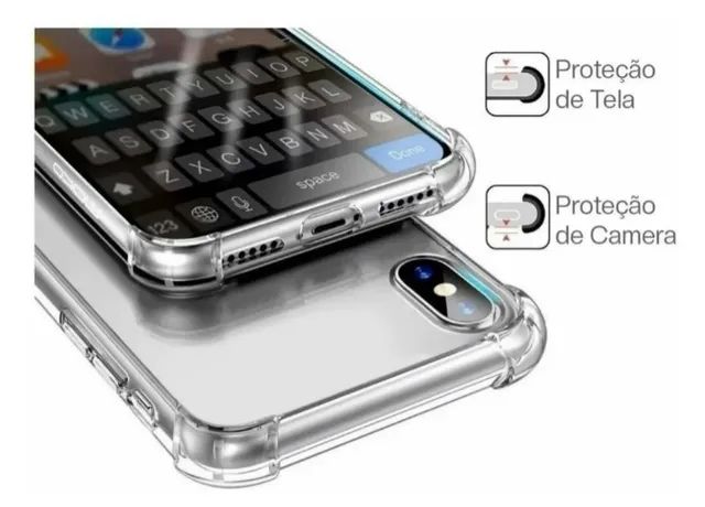 Capinha Anti Impacto Transparente Compatível iPhone XR - Foto 4