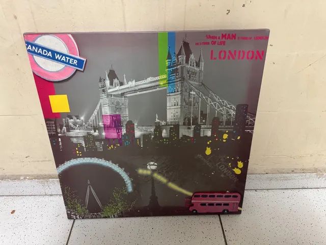 Quadro tela londres 50X50 cm