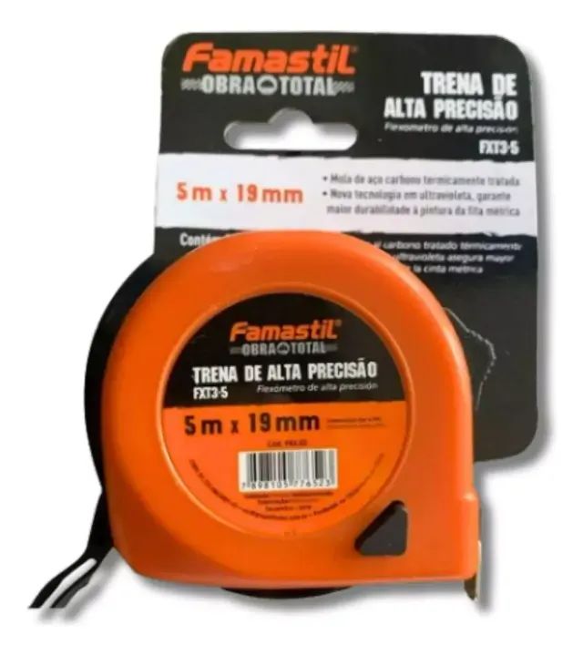 Trena Fita Aço 5mts 19mm Fx T3 - 5 - Famastil