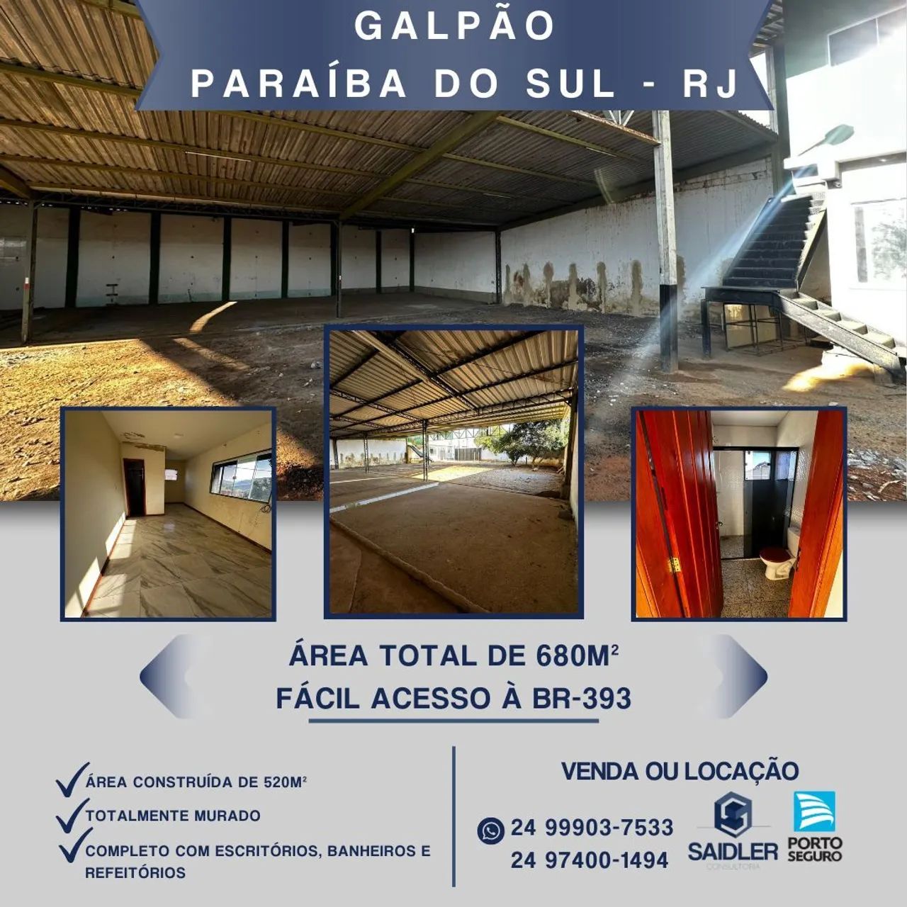 Galpão em Paraíba do Sul RJ 